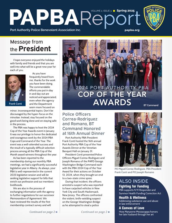 PAPBA Report – Spring 2025