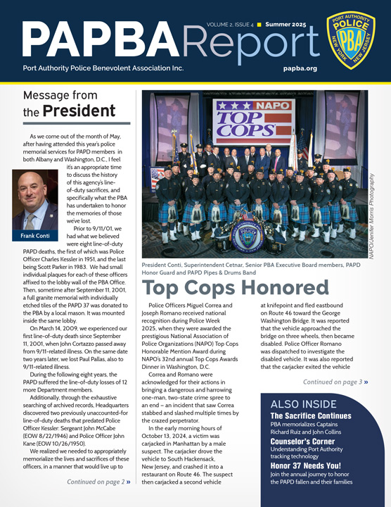 PAPBA Report – Summer 2025