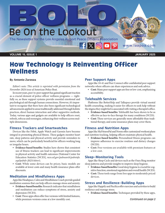 BOLO – January 2025