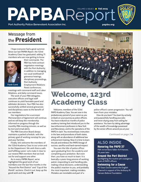 PAPBA Report – Fall 2025